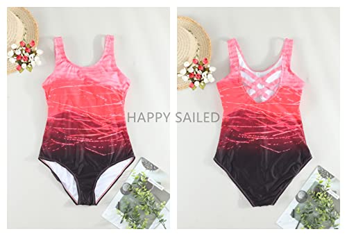 Happy Sailed Damen Badeanzug Rot - 3