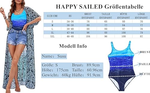 Happy Sailed Damen Badeanzug Rot - 6