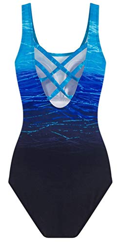 Leslady Badeanzug, Blau - 8