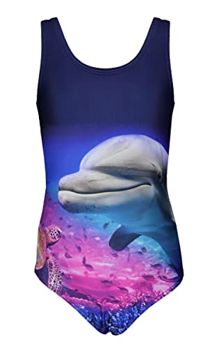 Aquarti Mädchen Badeanzug Delphin